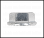 Sealey FN8 Zinc Plated Serrated Flange Nut M8 - Pack of 100