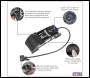 Sealey FP8D Single Barrel Digital Foot Pump
