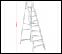 Sealey FSL10 Fibreglass Step Ladder 9-Tread EN 131