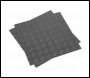 Sealey FT1S Vinyl Floor Tile with Peel & Stick Backing - Silver Treadplate Pack of 16