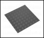 Sealey FT1S Vinyl Floor Tile with Peel & Stick Backing Silver Treadplate - Pack of 16