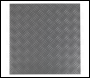 Sealey FT1S Vinyl Floor Tile with Peel & Stick Backing Silver Treadplate - Pack of 16