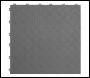 Sealey FT3G Polypropylene Floor Tile 400 x 400mm - Grey Treadplate - Pack of 9