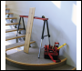 Sealey FTAL12 Fold Down Trestle with Adjustable Legs - Pair