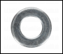 Sealey FWA1021 Flat Washer DIN 125 M10 x 21mm Form A Zinc Pack of 100