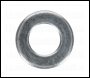 Sealey FWA1021 Zinc Plated Form A Flat Washer M10 x 21mm, DIN 125 - Pack of 100