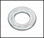 Sealey FWA1224 Flat Washer DIN 125 M12 x 24mm Form A Zinc Pack of 100