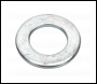 Sealey FWA2037 Flat Washer DIN 125 M20 x 37mm Form A Zinc Pack of 50