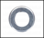 Sealey FWA49 Zinc Plated Form A Flat Washer M4 x 9mm, DIN 125 - Pack of 100