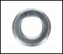 Sealey FWA510 Flat Washer DIN 125 - M5 x 10mm Form A Zinc Pack of 100