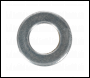 Sealey FWA612 Zinc Plated Form A Flat Washer M6 x 12mm, DIN 125 - Pack of 100