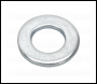 Sealey FWA817 Flat Washer DIN 125 - M8 x 17mm Form A Zinc Pack of 100