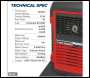 Sealey G2000I 2000W Inverter Generator 4-Stroke Engine 230V