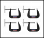 Sealey GCC01 Junior C-Clamp Set 64 x 64mm 4pc