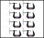 Sealey GCC03 Junior C-Clamp Set 38 x 38mm 8pc