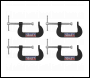 Sealey GCC06 Junior C-Clamp Set 51 x 32mm 4pc
