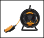 Sealey GCR25 25m IP54 Weatherproof In-line Socket with Thermal Cutout, & 3m Additional Plug Cable
