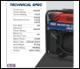 Sealey GI3500 3500W Inverter Generator 4-Stroke Engine 230V