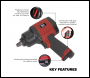 Sealey GSA6002 Composite Air Impact Wrench 1/2 inch Sq Drive - Twin Hammer