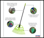 Sealey GTLG2 2-in-1 Rake & Leaf Grabber