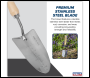 Sealey GTWH003 Premier Hand Trowel Hand Trowel with Ash Handle & Stainless Steel Blade