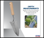 Sealey GTWH004 Premier Slim Head Trowel with Ash Handle & Stainless Steel Blade