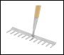 Sealey GTWH011 Premier Garden Rake with Long Ash Handle & Stainless Steel Tines
