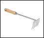 Sealey GTWH020 Premier Garden Hand Rake with Short Ash Handle & Stainless Steel Tines