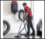 Sealey GV180WM Wall Mounting Garage Vacuum with Remote Control 1200W/230V