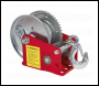 Sealey GWC1200B Geared Hand Winch with Brake & Cable 540kg Capacity