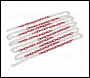 Sealey HSC25M Plastic Chain 25m x 6mm - Red/White