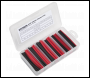 Sealey HST100BR Heat Shrink Tubing Assortment 95pc 100mm Black & Red