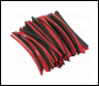Sealey HST200BR Heat Shrink Tubing Black & Red 200mm 100pc