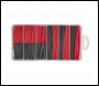 Sealey HST501BR Heat Shrink Tubing Assortment 50 & 100mm 180pc - Black & Red