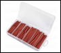 Sealey HST501R Heat Shrink Tubing Assortment 50 & 100mm 180pc - Red