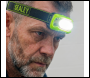 Sealey HT08RG Rechargeable Head Torch with Auto-Sensor 8W COB LED - Green