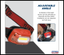 Sealey HT08RR Rechargeable Head Torch with Auto-Sensor 8W COB LED - Red