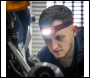 Sealey HT08RR Rechargeable Head Torch with Auto-Sensor 8W COB LED - Red