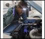 Sealey HT104R Rechargeable Head Torch with Auto-Sensor 5W COB & 3W LED