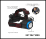 Sealey HT111LED Head Torch with Auto-Sensor 5W COB LED