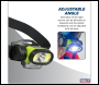 Sealey HT400LED Rechargeable Head Torch with Auto-Sensor 5W & 3W COB LED