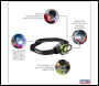 Sealey HT400LED Rechargeable Head Torch with Auto-Sensor 5W & 3W COB LED