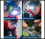 Sealey HT400LED Rechargeable Head Torch with Auto-Sensor 5W & 3W COB LED