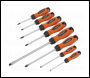 Sealey HV003 Screwdriver Set 8pc Hi-Vis Orange