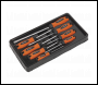 Sealey HV003 Premier Screwdriver Set 8pc - Hi-Vis Orange