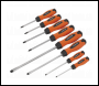 Sealey HV004 Screwdriver Set 8pc Hammer-Thru Hi-Vis Orange
