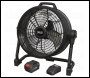 Sealey HVD16CCOMBO 2-in-1 Cordless/Corded 16 inch  High Velocity Drum Fan 20V SV20 Series Kit