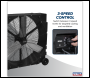 Sealey HVD36PM Premier 36 inch  Industrial High Velocity Rotomould Drum Fan 3-Speed 230V