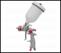 Sealey HVLP01 Premier Professional HVLP Gravity Feed Spray Gun 1.3mm Set-Up