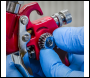 Sealey HVLP731 Workshop Series HVLP Gravity Feed Touch-Up Spray Gun 0.8mm Set-Up